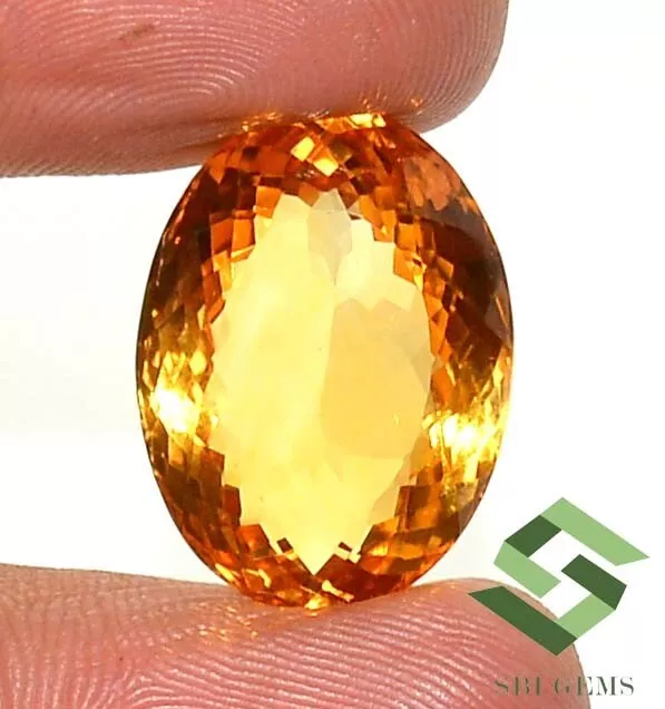 23x17 mm Certified Natural Citrine Oval Cut 26.49 CTS Untreated Loose Gemstone