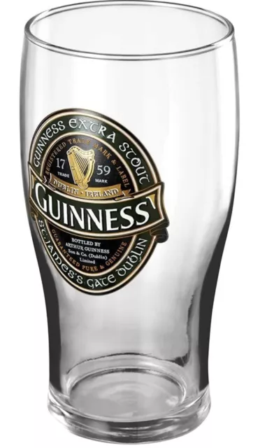 Guinness Green Collection Pint Glass, 20 Ounce - Beer Glass