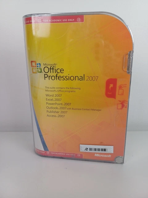 Microsoft Office Professional 2007 for Windows Software Suites SEALED
