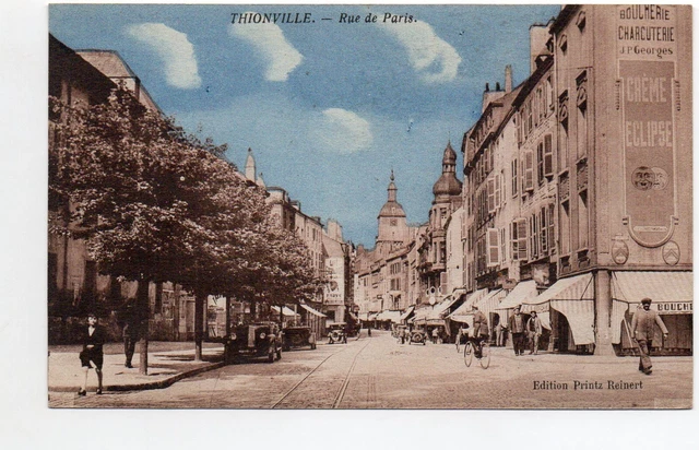 THIONVILLE - Moselle - CPA 57 - la Rue de Paris - voitures