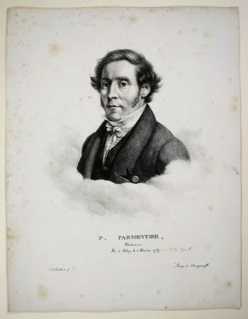 BURGGRAAFF (*1801) nach EECKHOUT (*1793), Philippe Parmentier, um 1830, Lith.
