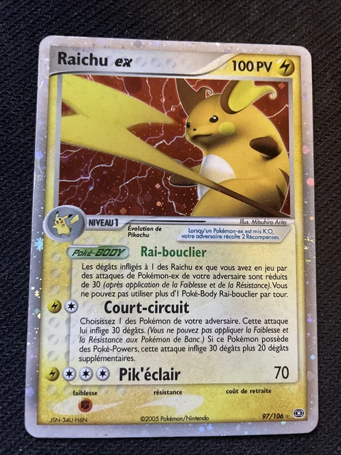Raichu Ex - Pokemon 97/106 Ex Emeraude Bloc Ex Fr