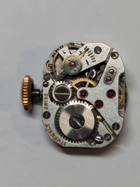 Mouvement De Montre Suisse AS 1015 Par Mobilia - Mécanique Manuel Avec Cadran & Aiguilles Fonctionnels