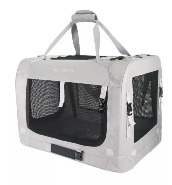 Petseek Extra Large Cat Carrier Soft Sided Folding Small Medium Dog Pet Carrier