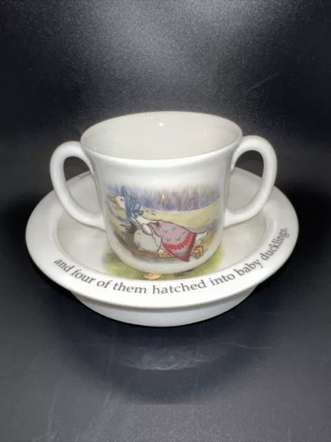 Royal Doulton Beatrix Potter Double Handled Mug And Bowl Child's Set