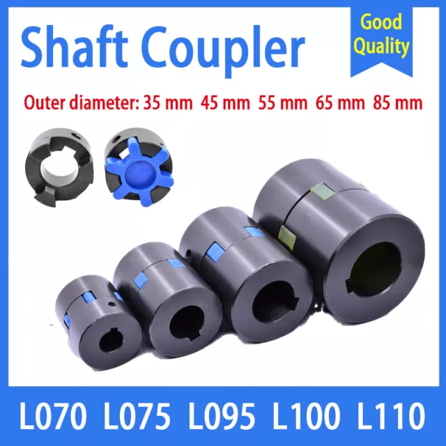 L070 L075 L095 L100 L110 Jaw Coupler & Rubber Spider Motor Shaft Hub Coupling