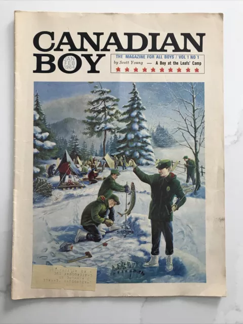 Boy Scouts Canada Canadian Boy Magazine 1st Edition January February 1964 Rare