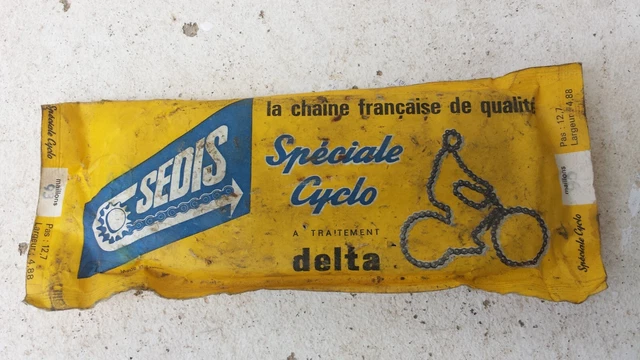 Chaîne De Vélo Vintage SEDIS - Extra Souple Pour Dérailleur - Neuve De Stock (Années 50)