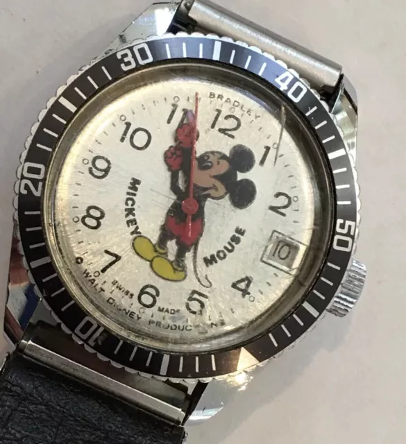 Disney World Watch Walt Disney Production Swiss Made Bradley Watch Mechanical