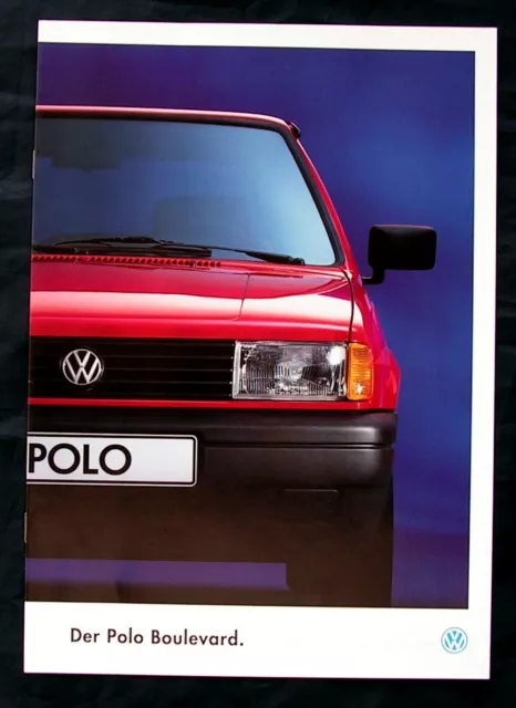 VW Polo 86C 2F Boulevard Prospekt 8/1993  Steilheck u. Coupe
