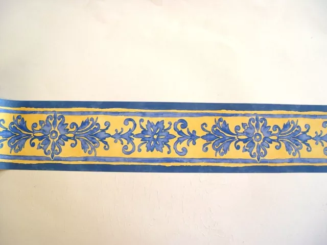 3 BORDÜREN BORDÜRE selbstklebend 10,7cmx5m Renaissance blau 61456