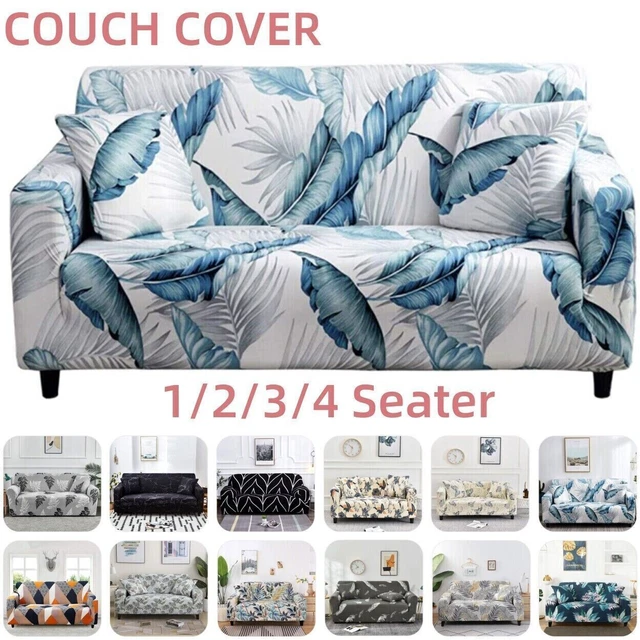 1/2/3 Sofa Couch Slipcover Stretch Covers Elastic Fabric Settee Protector Fit