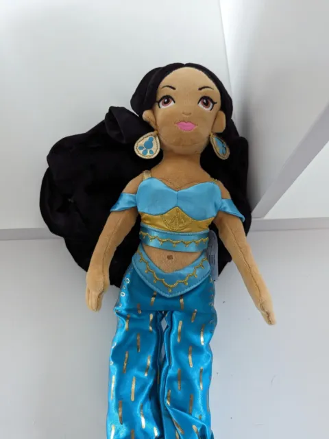 Disney Store Aladdin Princess Jasmine 15" Plush Soft Toy Doll