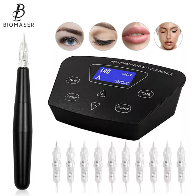 Biomaser E005 Permanent Makeup Machine Professional P300 Kit For Eyebrow Lips