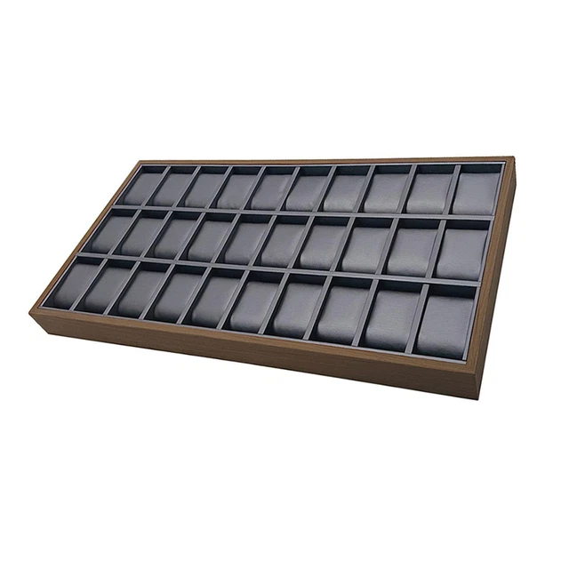 Plateau En Bois Pour Présenter Bijoux & Montres - Doublure Douce - 15,6x12x2,6cm - Neuf Avec étiquettes