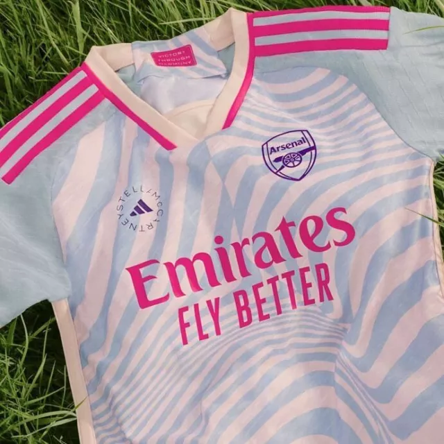Arsenal Mens Womens Stella Mccartney Away Football Shirt 23/24 Soccer Jersey