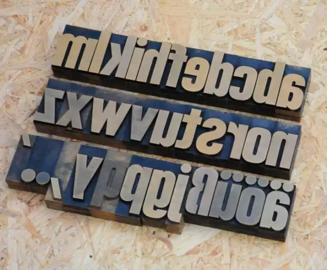 a-z Alphabet Buchstaben 54mm Plakatlettern Buchstaben Lettern Buchstabenstempel