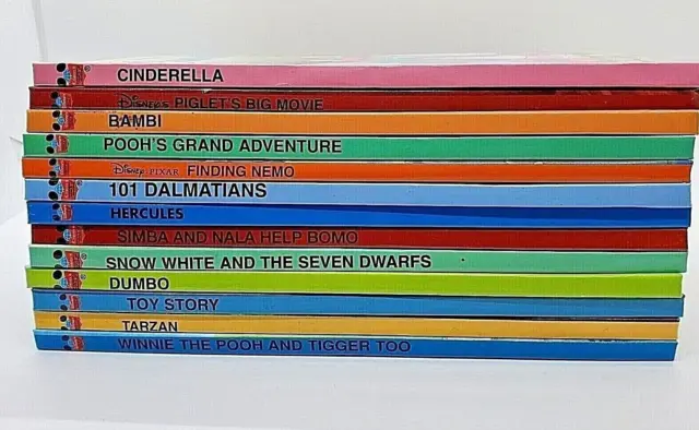 Walt Disney’s Wonderful World Reading Lot of  13 Cinderella, Piglet, Bambi +