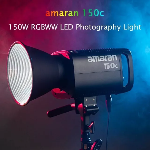 Amaran 300C RGBWW LED Light 300W Photography Lights +Light Dome mini SE+ C Stand 2