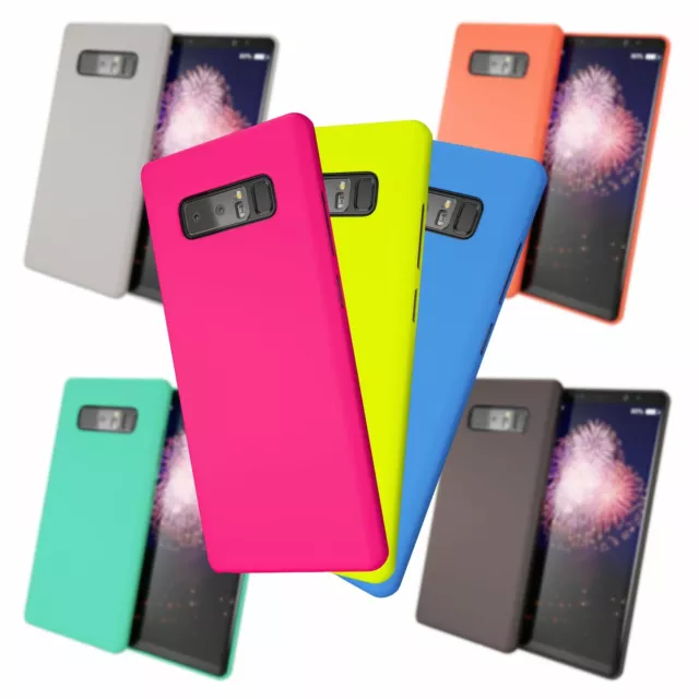 NALIA Handy Hülle für Samsung Galaxy Note 8, Neon Cover Schutzhülle Silikon Case