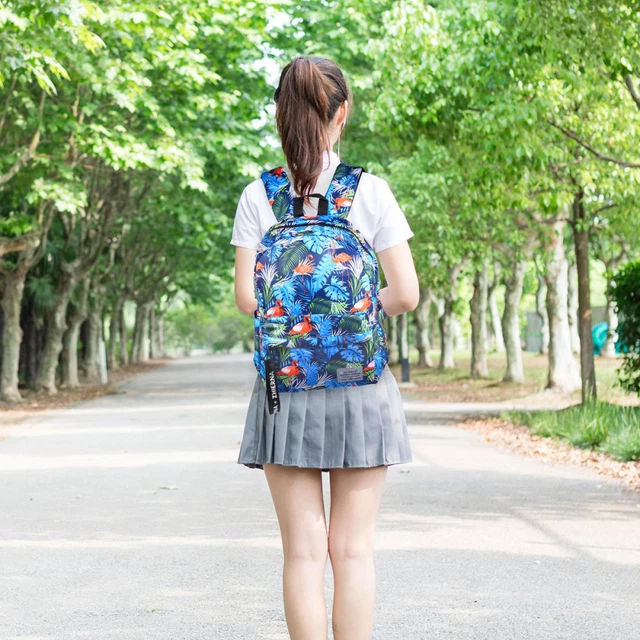 School Bag Backpack Mochila De Viaje Travel Bookbag Pearlescent 2