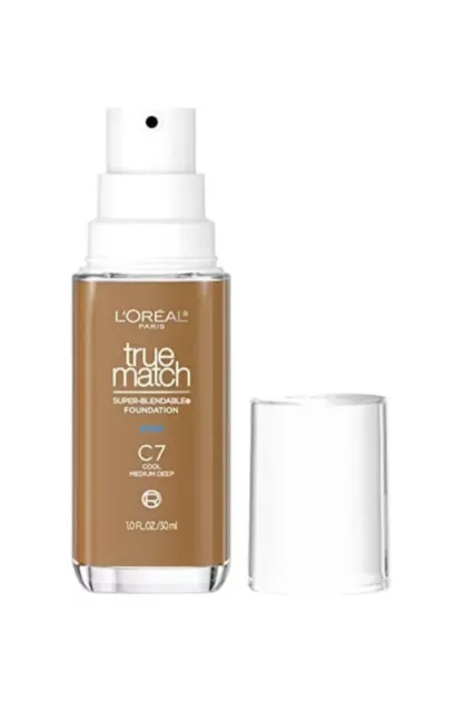 Base líquida súper mezclable L'Oreal Paris True Match C7 cool med profunda