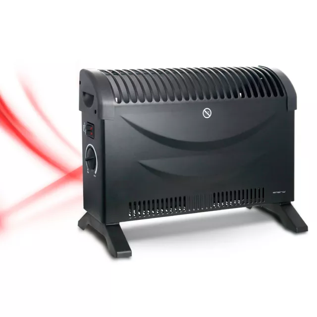 Radiateur à Air Chaud, 3 Niveaux Puissance, Régulateur de Température Thermostat 2