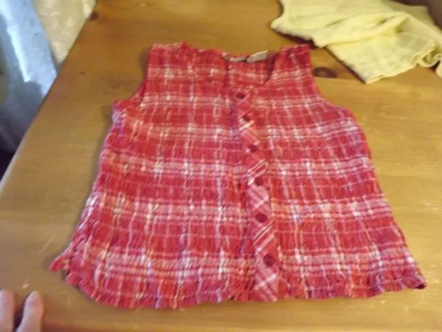 SMOCKED summer TOPS choose red or yellow SIZE SMALL