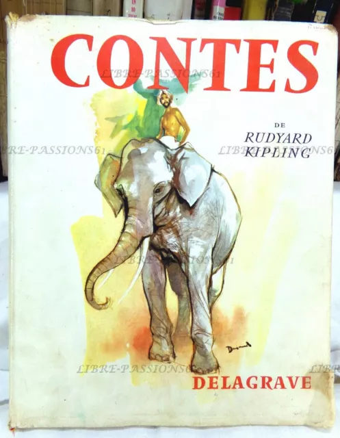 CONTES DE RUDYARD Kipling, Illustration Paul Durand, Librairie ...