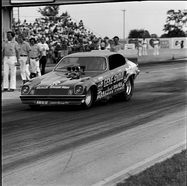 NHRA Drag Racing Great Gene Snow 1970s 4 Old Motor Racing Photo