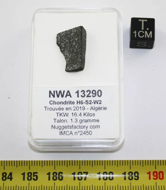 Talon de Météorite NWA 13290 Chondrite H6 S2 W2 (Algérie - 1.3 gramme - 006 **)
