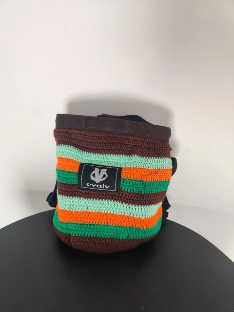 (V) Evolv Roundtangular knit rare Chalkbag - Climbing Boulder OS CANTINA