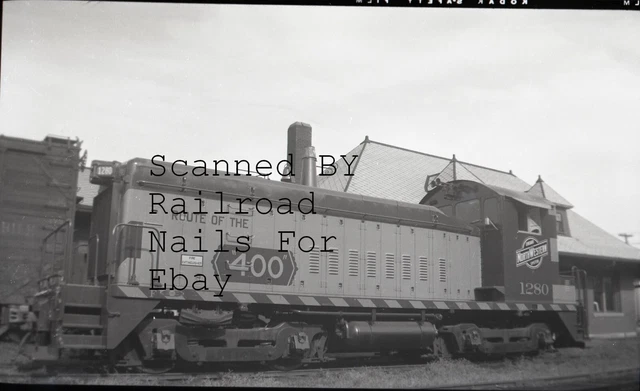 Lot of 5 1940s 1950s Original Railroad Photo Negatives Chicago & Northwestern 5
