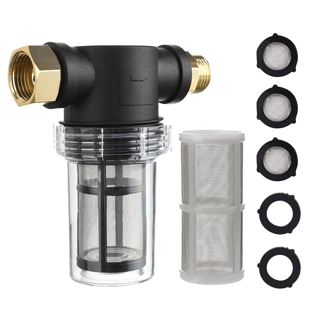M MINGLE Garden Hose Filter for Pressure Washer Inlet Water, Inline Filter...