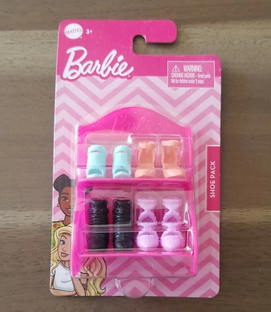 NEW MATTEL BARBIE Fashion Doll Shoes Lot 4 Pairs of Barbie Shoes