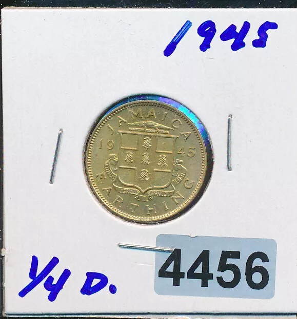 Jamaica  - 1945 Farthing  - Bu - #4456