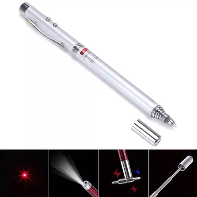 5 In 1 Multifunctional LED Light Magnet Function Capacitor Pointer Pen Laser