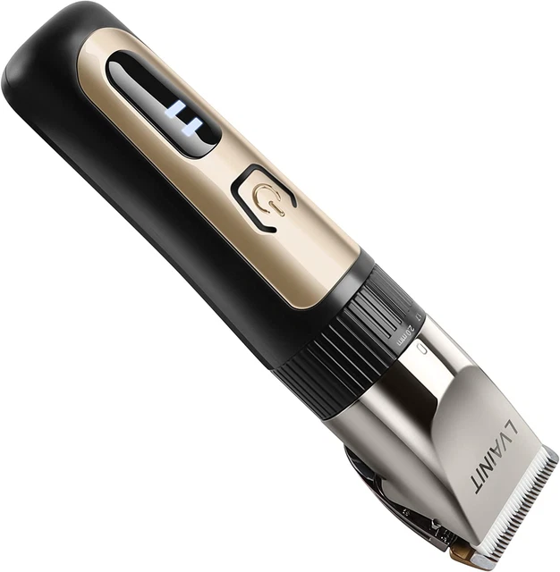 Cortadoras de pelo para hombre, recortadoras de pelo inalámbricas LCD recargables recortadoras de barba para