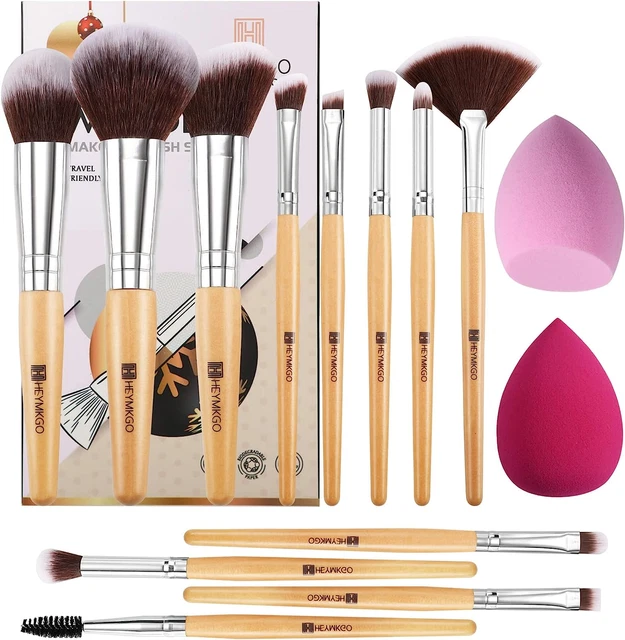 - Pennelli Make up Professionali Set Di 12 Pennelli Trucco Vegani Ecologici, Man