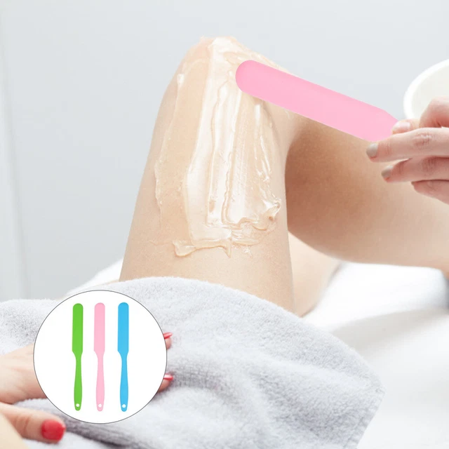 3 Pcs spatules à cire en silicone Bâton D'épilation En Silicone Spatule À Gâteau