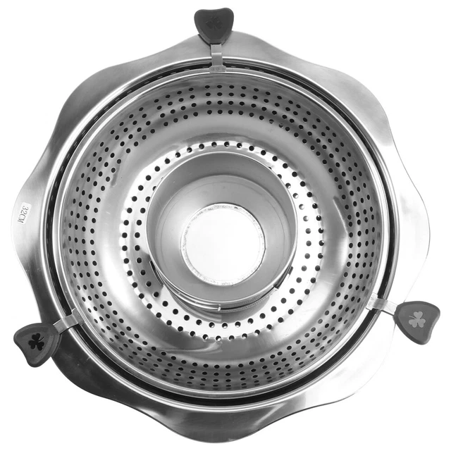 Pentola Calda A Doppio Sapore In Acciaio Inossidabile 27 Cm – Per Induzione, Gas E Forno, Ideale Per Due Gusti Diversi