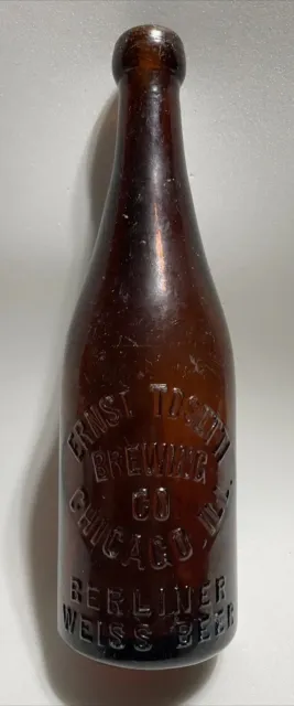 Ernst Tosetti Brewing Co. Chicago Ill. Berlinger Weiss Beer Blob Top Bottle