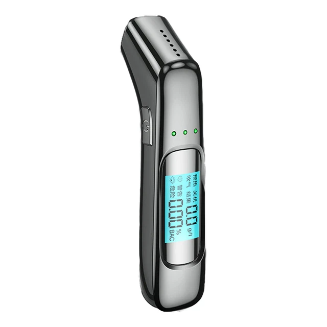 Probador de alcohol digital pantalla digital compacta recargable aliento de alcohol
