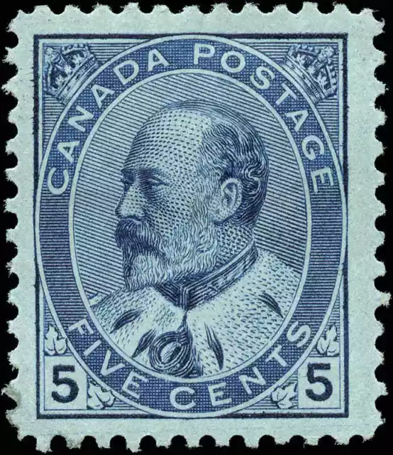 Canada Mint H F+ 5c Scott #91 1903 King Edward VII Issue Stamp