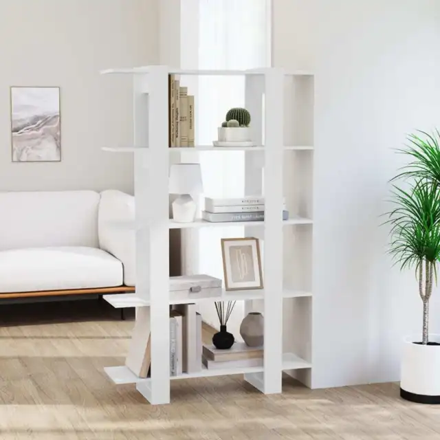 Book Cabinet/Room Divider White 100x30x160 cm