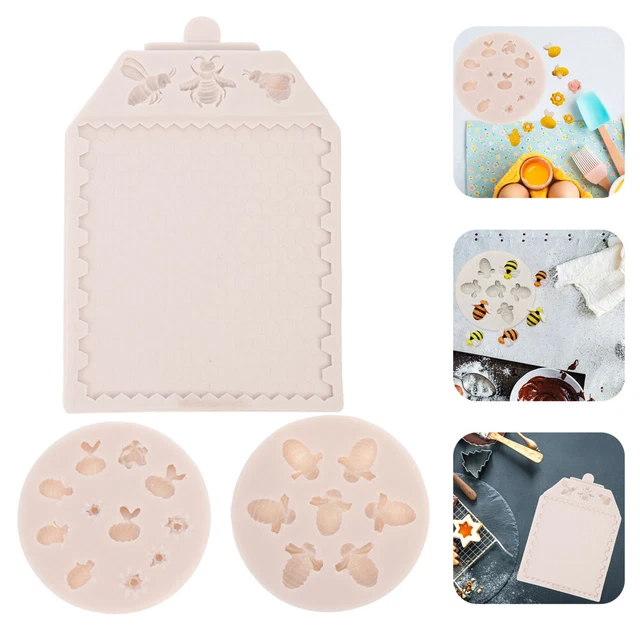 3 piezas moldes para velas molde para chocolate sartén de silicona para pasteles de silicona para panal