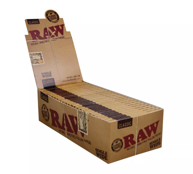 2 Boxen (50x) RAW Classic Single Wide kurze Blättchen short Papers 100er