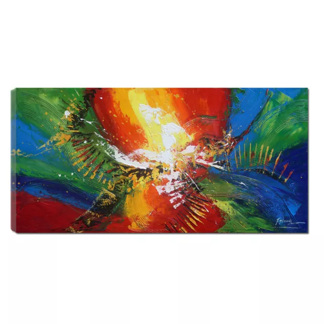 Original Colourful Abstract Hand Painted Oil Painting Canvas Home Decor Wall Art