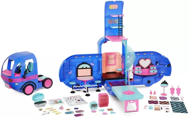 Lol Surprise Omg. 4-in-1 Glamper Mode Camper Avec / 55 + Surprises - Bleu