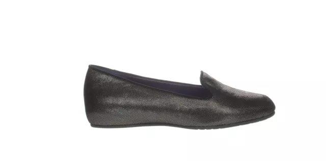 VANELi Womens Pilar Black Flut Suede/Black Suede Loafers Size 8 (Wide)